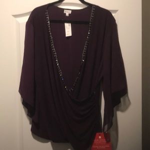 Purple dress top new with tags